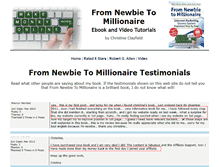 Tablet Screenshot of fromnewbietomillionairetestimonials.com